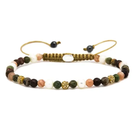 Karma Armband (Sieraad) Spiral Ginger xxs (gold crystal)
