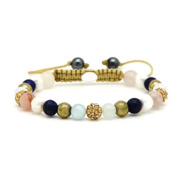Karma Armband (Sieraad) Spiral MARISE XS (gold crystal)