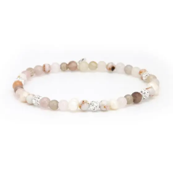 Karma Armband (Sieraad) Spiral Sofie XXS Elastic (white crystal)