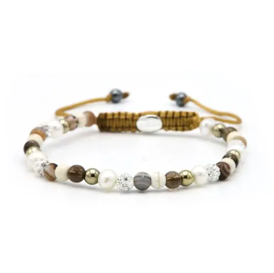 Karma Armband (Sieraad) Spiral Sunny Days xxs (white crystal)