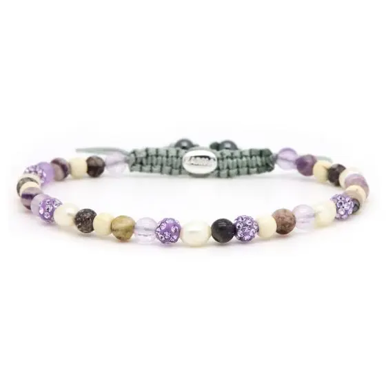 Karma Armband (Sieraad) Spiral VANIL XXS (Lavender crystal)