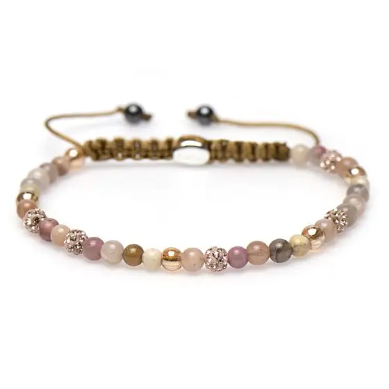 Karma Armband (Sieraad) Spiral Zinnia xxs (rose crystal)