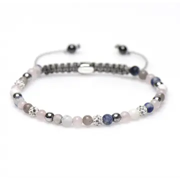 Karma Armband Spiral Daisies xxs white crystal (LENGTE 17.5-19CM)