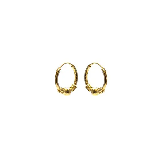 Karma Bali hoop oorringen Goud (12MM)
