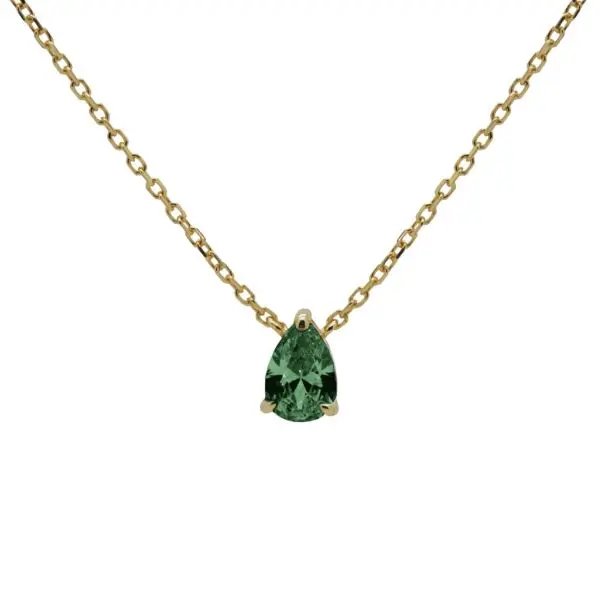Karma Collier Druppel Smaragd Groen