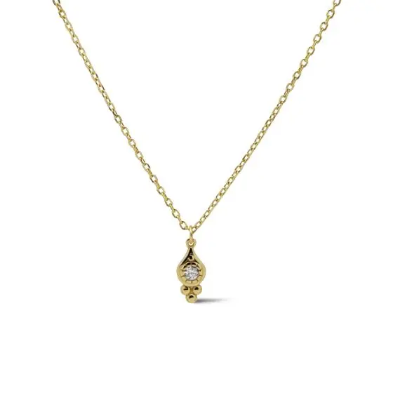 Karma Collier Steen In Sierlijke Setting Crystal