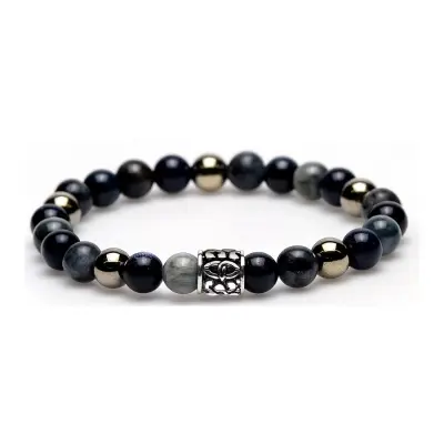 Karma dames armband Seattle Silver Round Logo 86395 (LENGTE 17.5-19CM)
