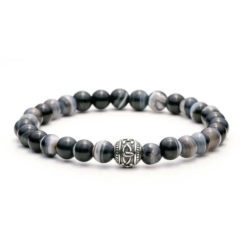 Karma dames armband Supernova Silver Round (LENGTE 17.5-19CM)