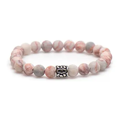 Karma dames armband Wild Places matt Silver Bead xs (LENGTE 17.5-19CM)