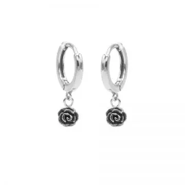 Karma hinged hoops symbool rose