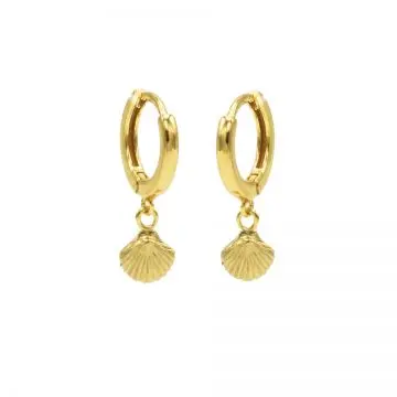 Karma hinged hoops symbool shell