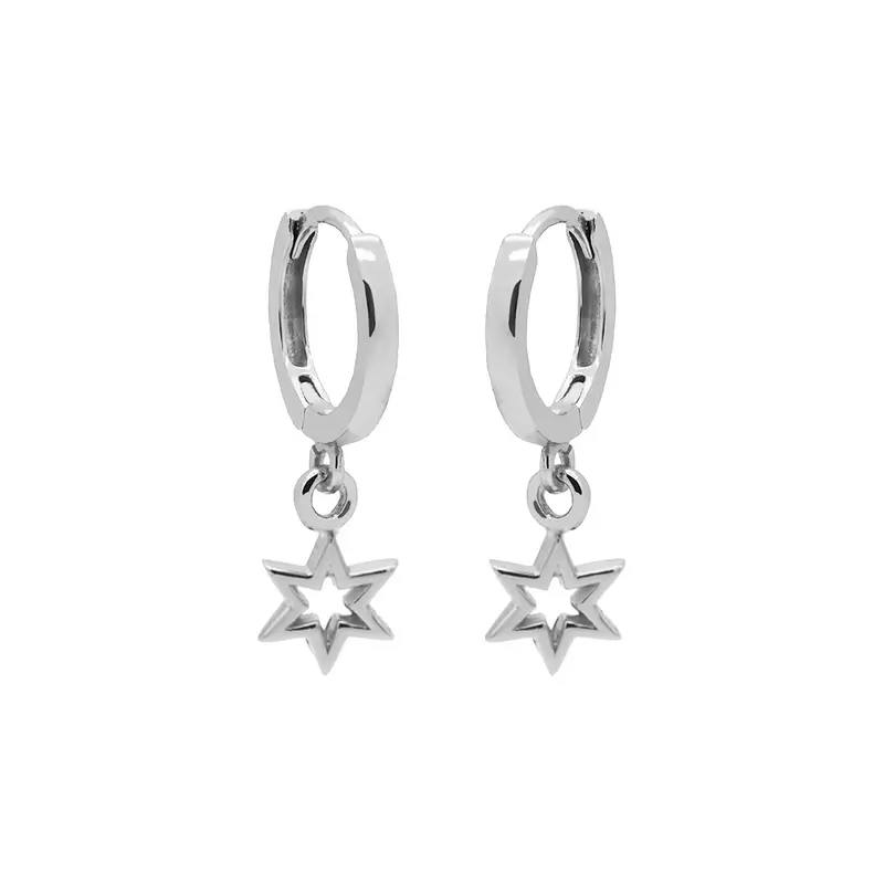 Karma hinged hoops symbool symbols 6 point open star