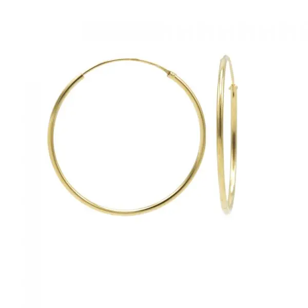 Karma hoop oorringen basic Goud (12MM)