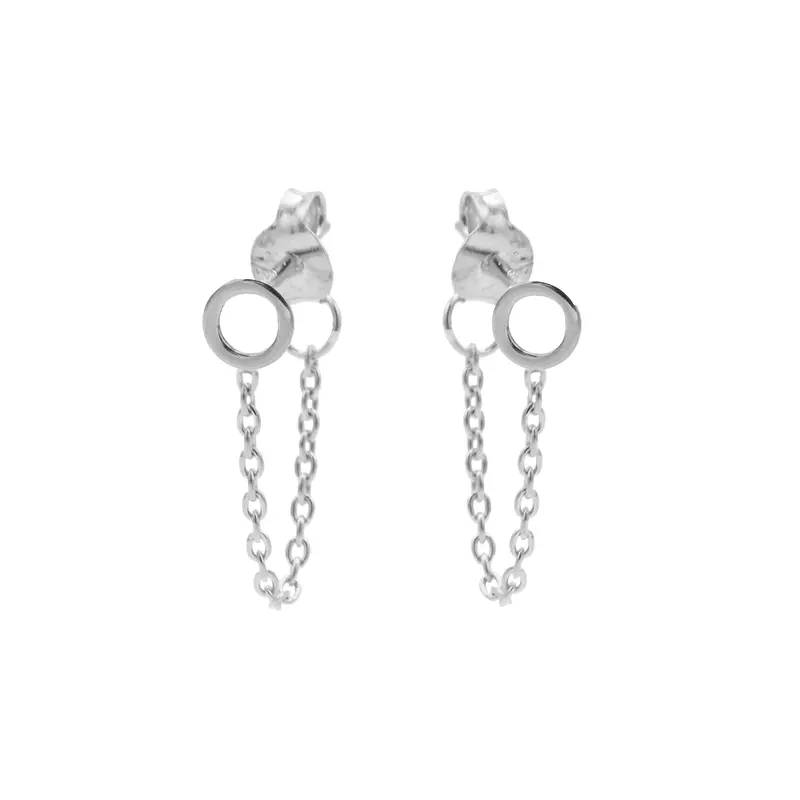 Karma oorbel Chain Open Circle