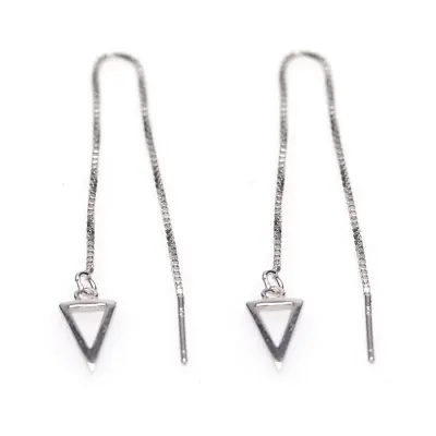 Karma-oorbel-pull-through-M1801-triangle-zilver