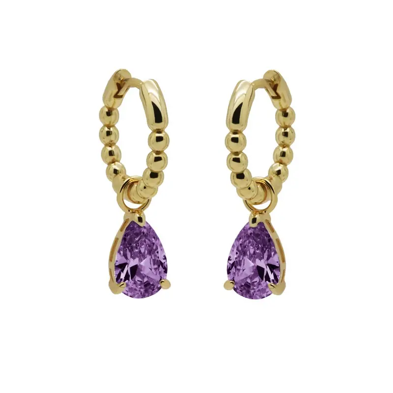 Karma Oorhangers Drop Lavendel
