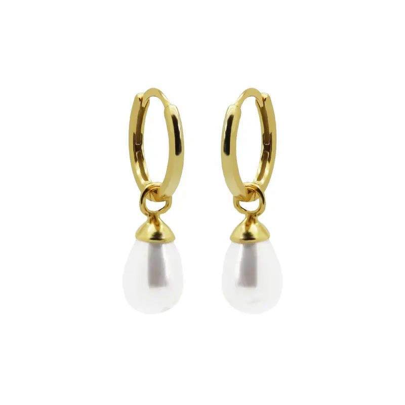 Karma Oorhangers Oorhangers pearl drop