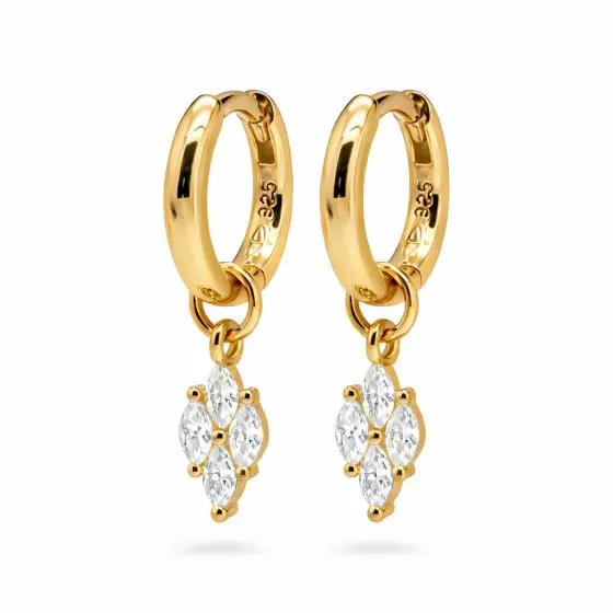 Karma Oorhangers Ruit Zirkonias Crystal