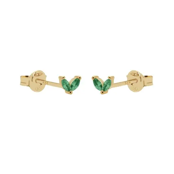 Karma Oorknoppen Double Leaves Tiny Smaragd Groen