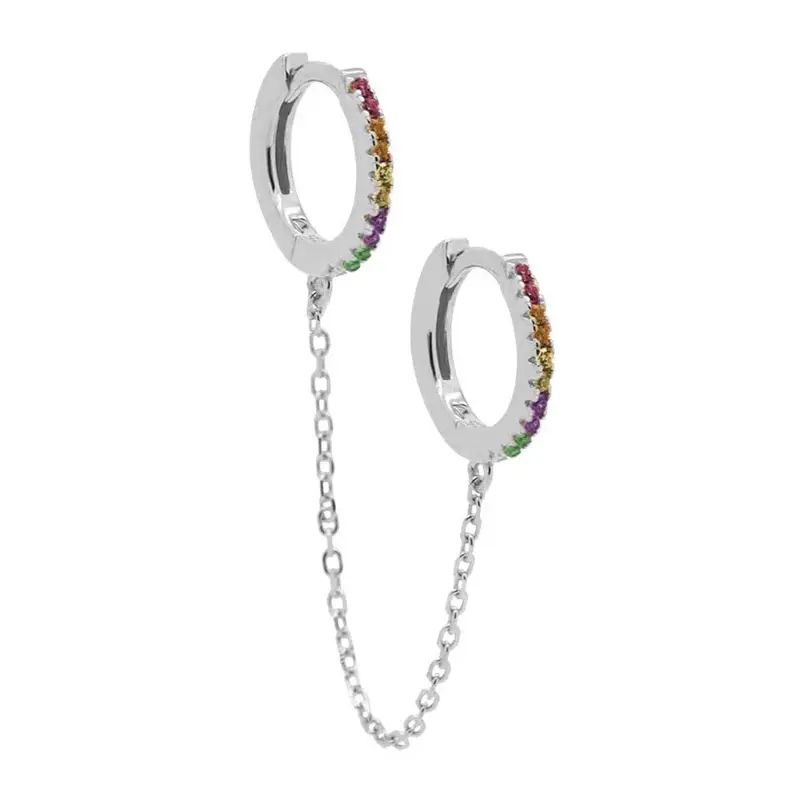 Karma Oorringen dubbele hoops multi