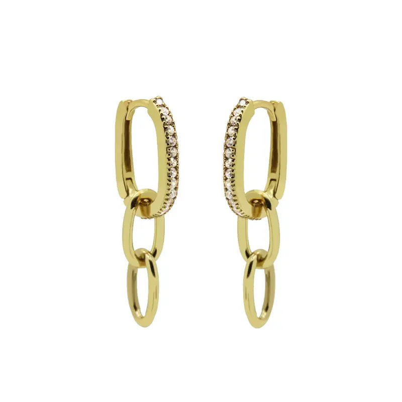 Karma Oorringen oval hoop chains