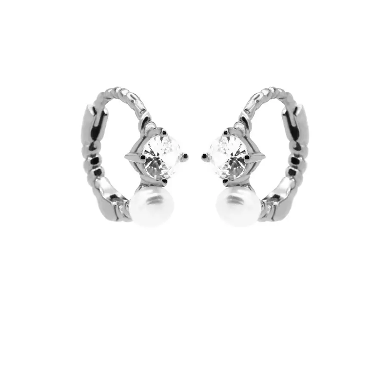 Karma Oorringen stone and pearl