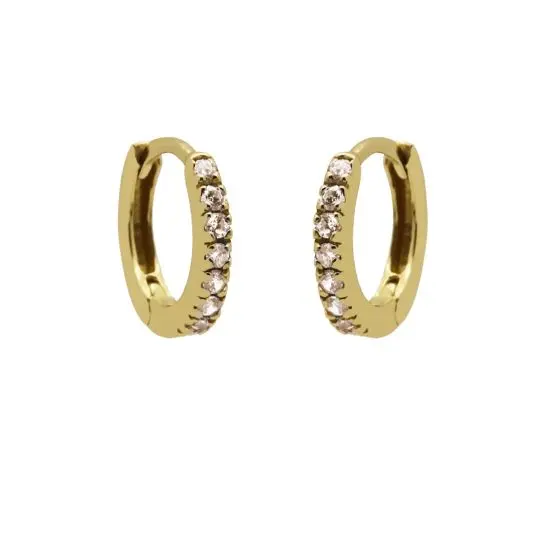 Karma Oorringen Strass Choco