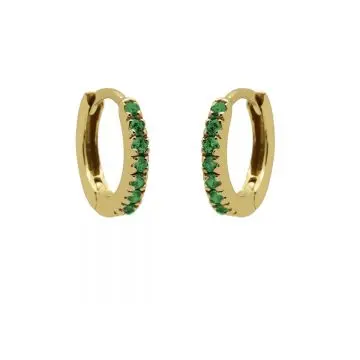 Karma Oorringen strass goud