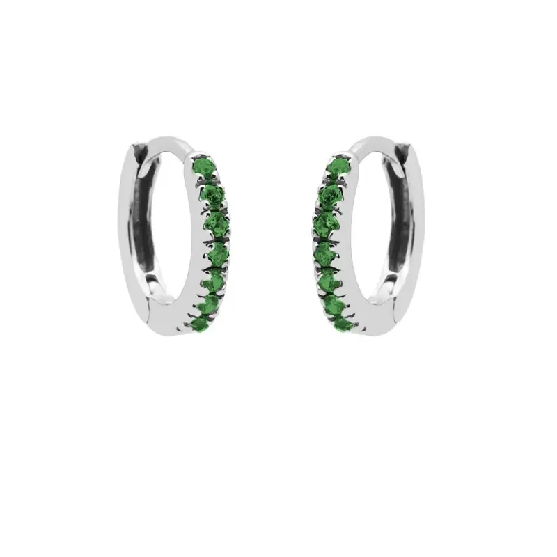 Karma Oorringen strass zilver