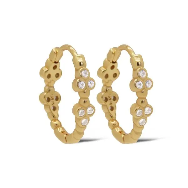Karma Oorringen Triple Dots Strass