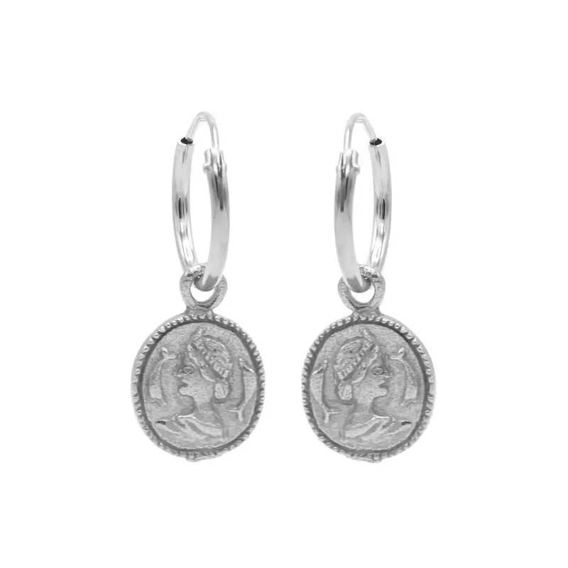 Karma Symbols oorbel Coin