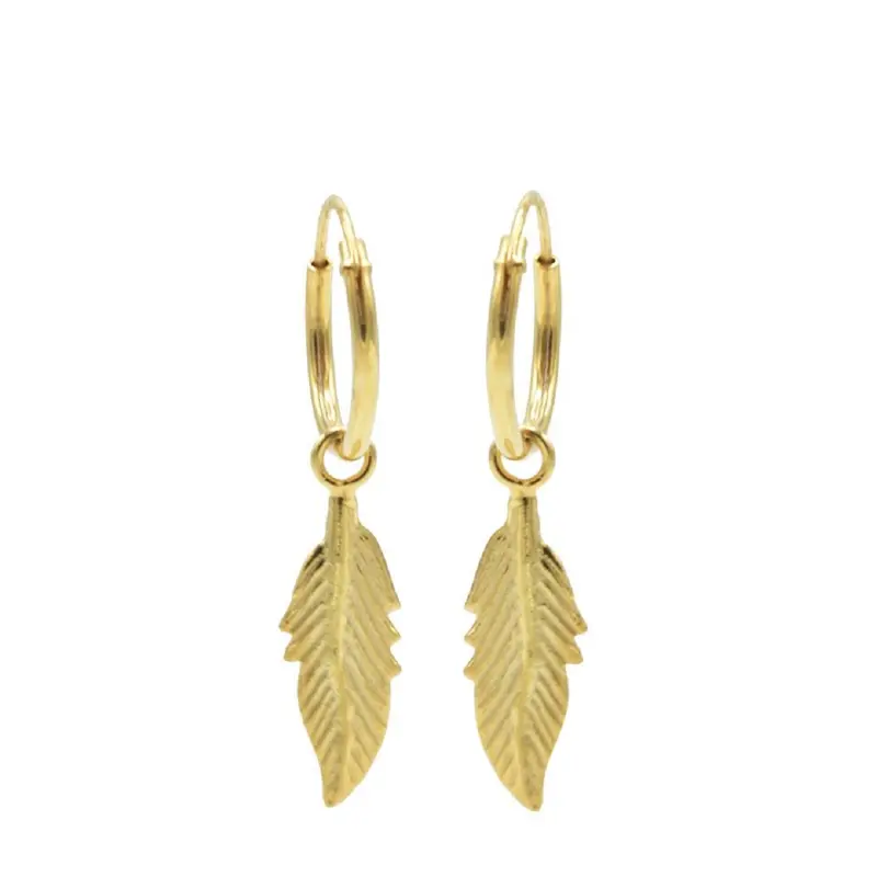 Karma Symbols oorbel feather