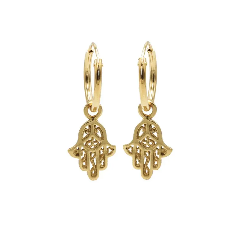 Karma Symbols oorbel Hand of Fatima