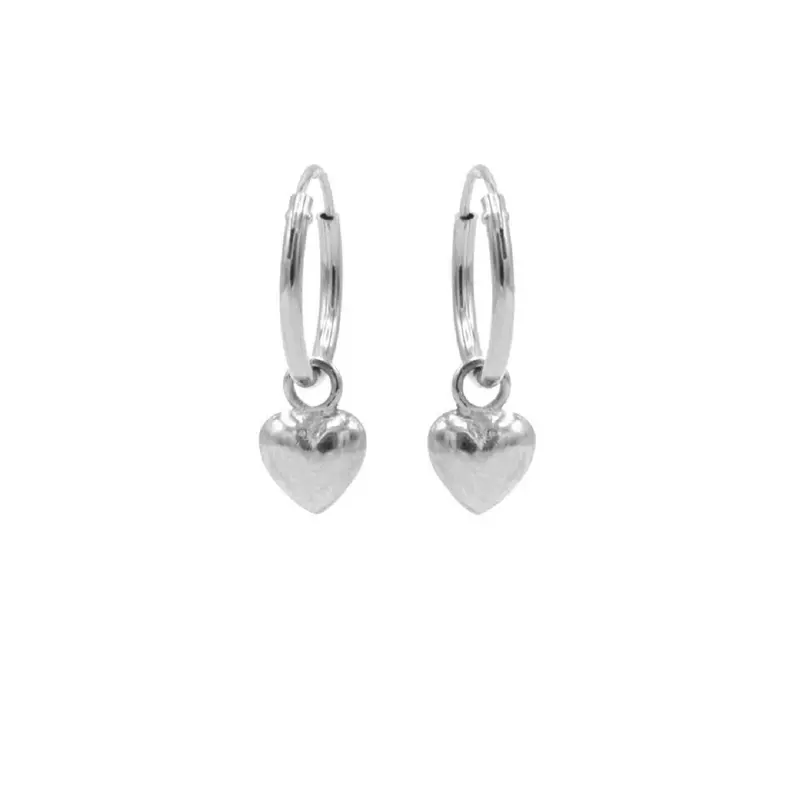 Karma symbols oorbel hart