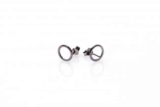 Karma-symbols-oorbel-m1626-xl-open-circle-gunmetal