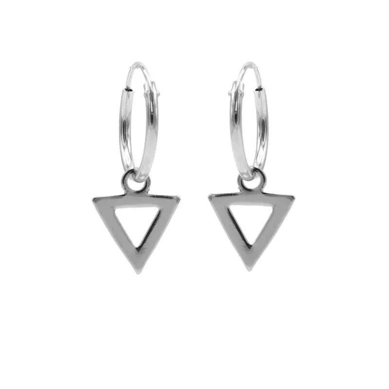 Karma symbols oorbel open triangle