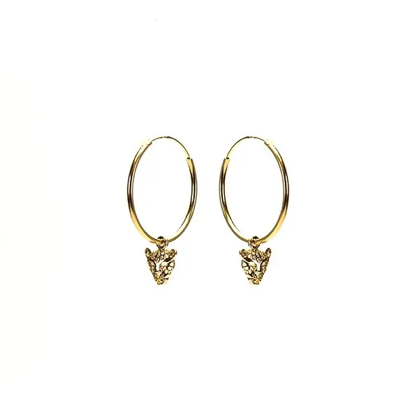 Karma Symbols oorbel Panther Hoops