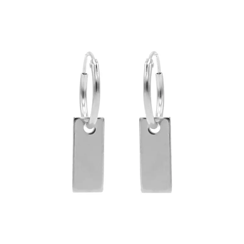 Karma Symbols oorbel Rectangle