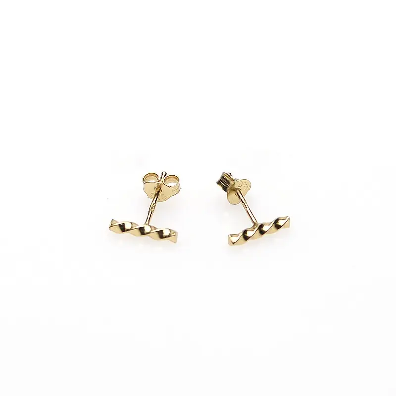 Karma Symbols Oorbel Twisted Tube Goud
