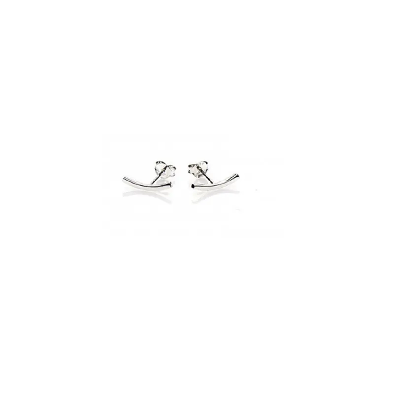 Karma Symbols Oorbel XL Curved Zilver