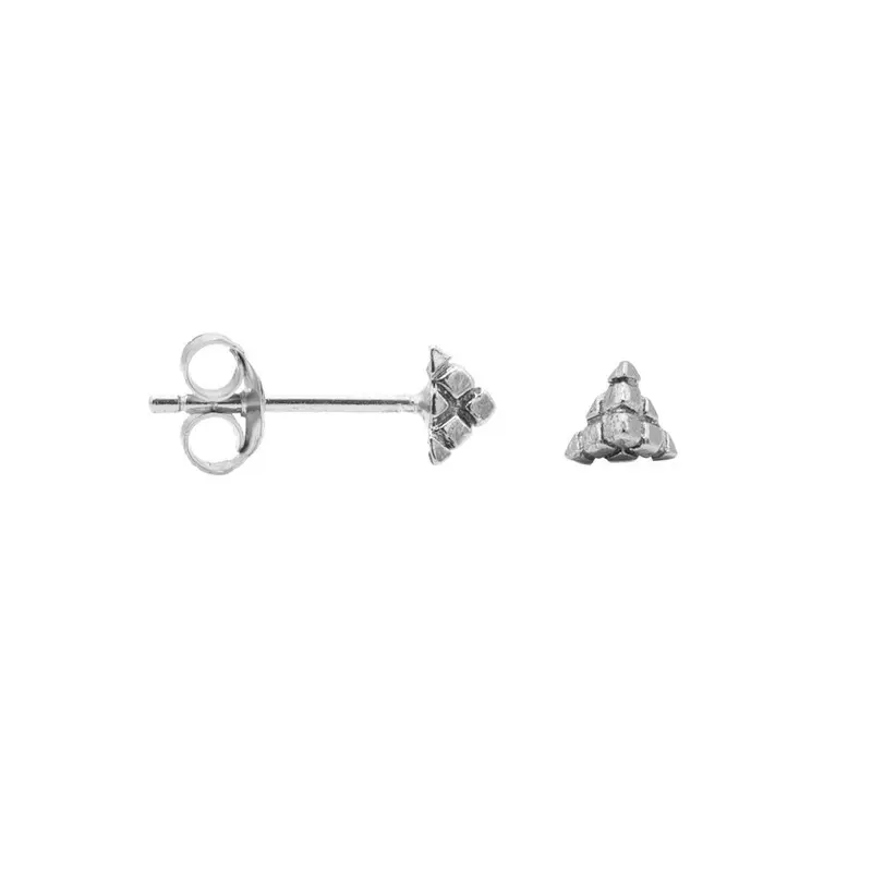 Karma Symbols Oorbel XL Pyramid Zilver