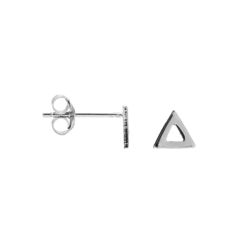 Karma Symbols oorknop open triangle zilver