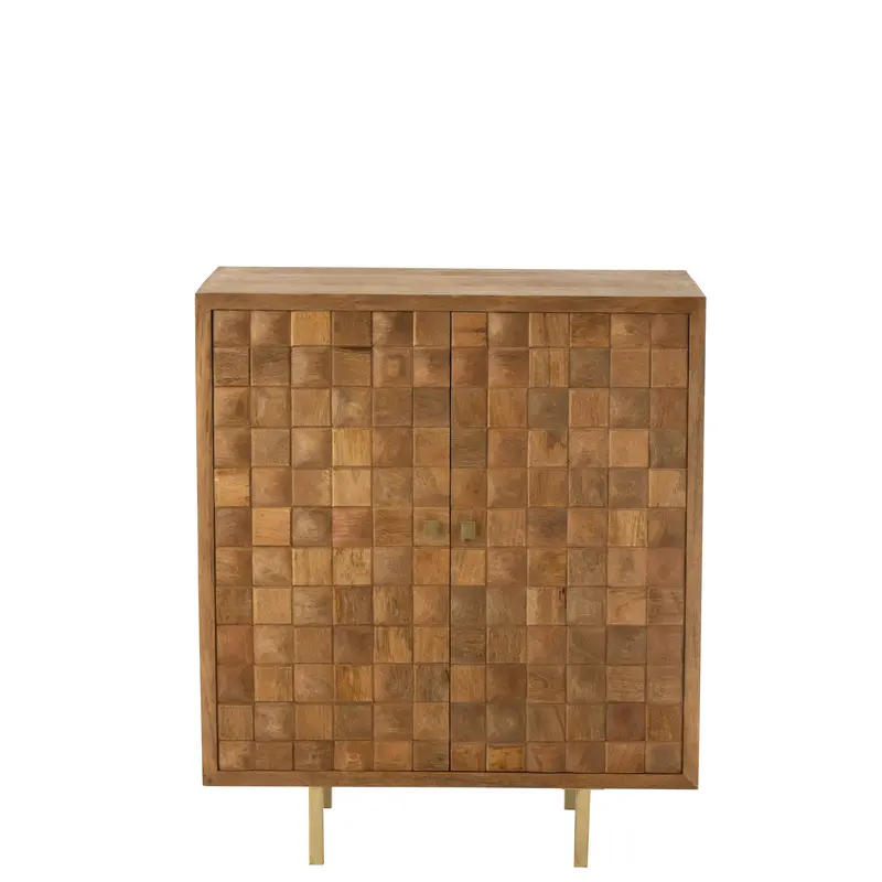 Kast Nino Metaal/Mangohout Naturel/Goud J-Line