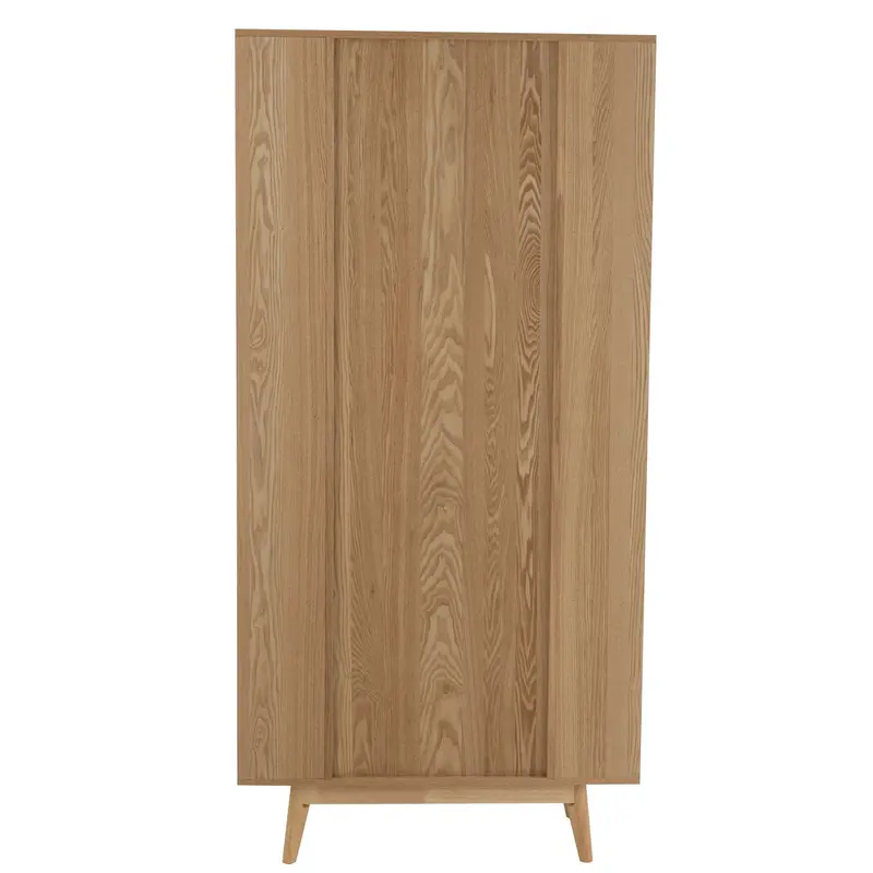 Kast Vakken Rond Mdf/Dennenhout Naturel J-Line
