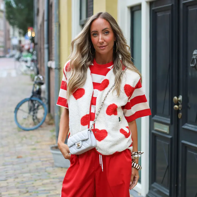 Katty teddy gilet rush hearts