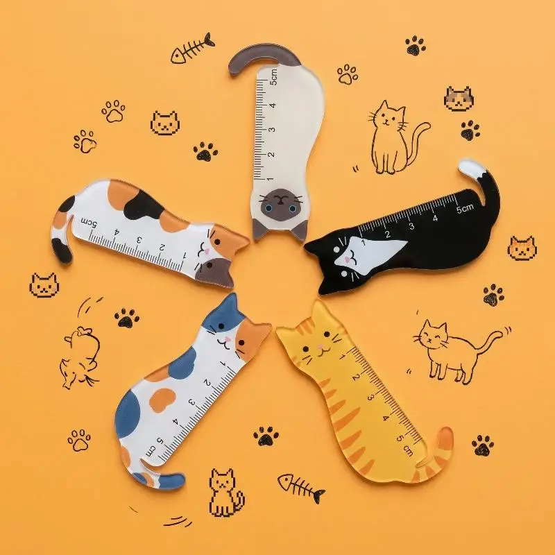 Kawaii Character Mini Rulers (Set of 5)