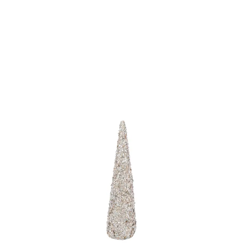 Kegel Pailletten Schuim Champagnekleurig Medium H56cm J-Line