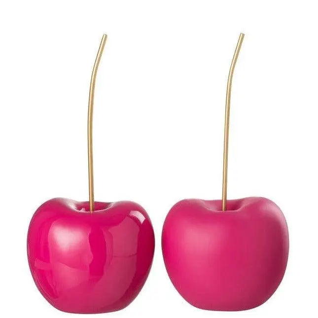 Kers Resine Blinkend/Mat Roze Small Set Van 2