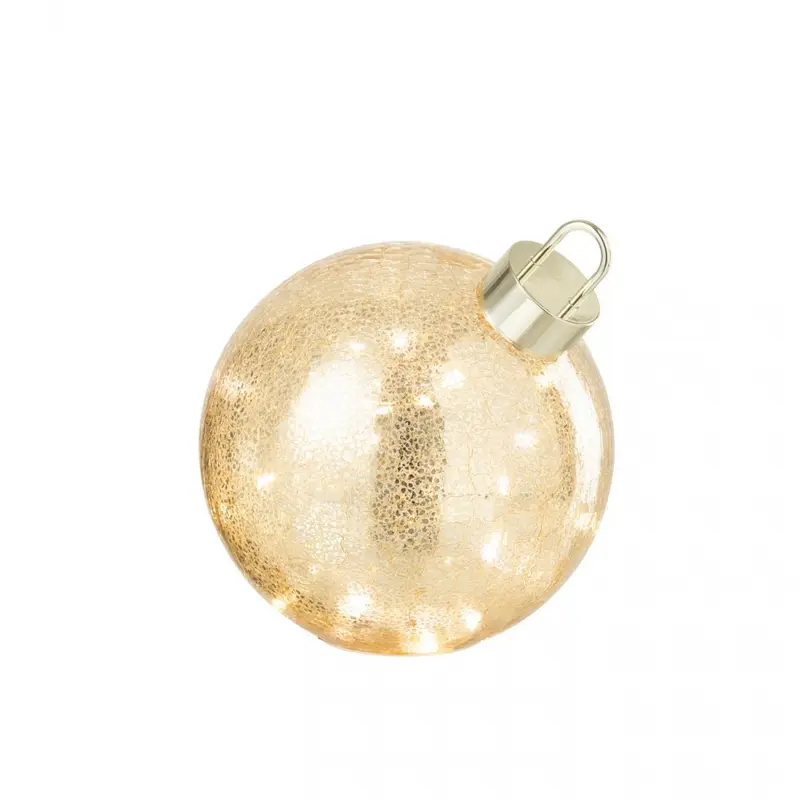 Kerstbal Led Glas Goudkleurig Medium J-Line