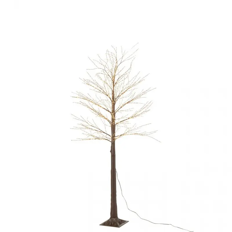 Kerstboom 2000 Led Plastiek Bruin Medium H180cm J-Line